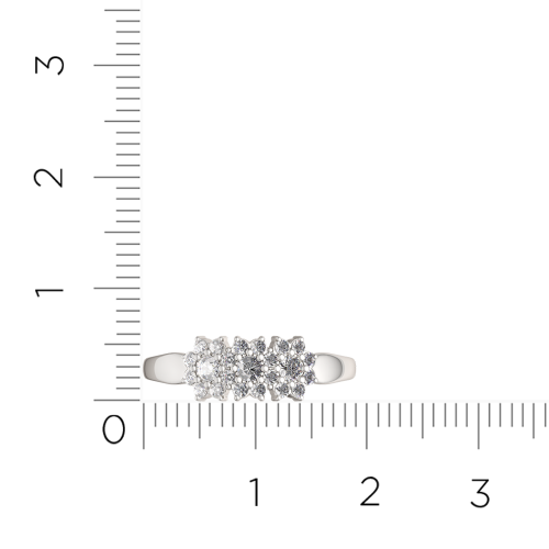 Кольцо из белого золота с бриллиантом 2D00535.14K.W фото 5