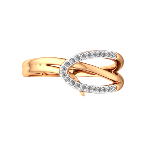 Кольцо из розового золота с фианитом 2101021.9K.R фото 3