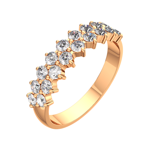 Кольцо из розового золота с бриллиантом 2D0063.14K.R фото 2
