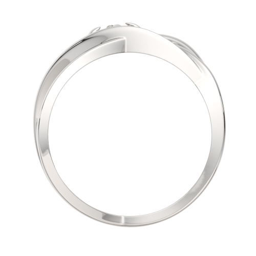 Кольцо из серебра с бриллиантом 02D0015 фото 4