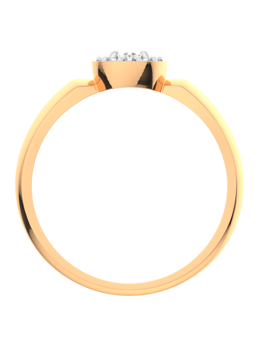 Кольцо из комбинированного золота с бриллиантом 2D00164.14K.B фото 4