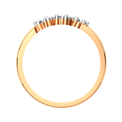 Кольцо из розового золота с фианитом 2101060.14K.R фото 4