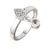 Кольцо из серебра с фианитом 0210947