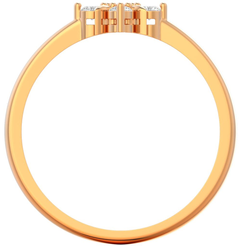 Кольцо из розового золота с фианитом 210849.14K.R фото 4