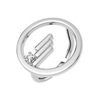 Кольцо из серебра с фианитом 0210248