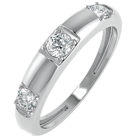Кольцо из серебра с фианитом 0210263