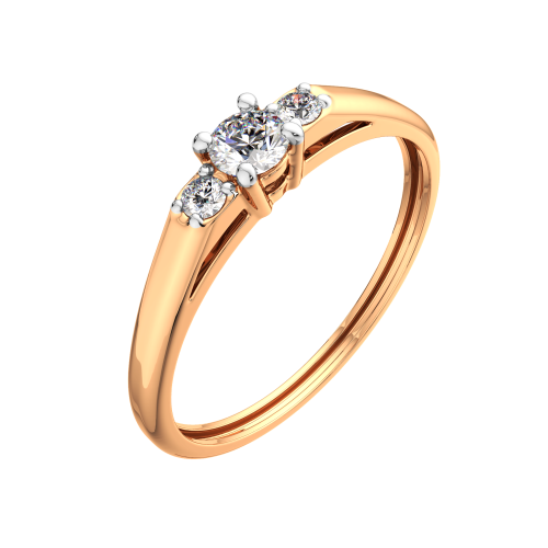 Кольцо из розового золота с фианитом 2101083.14K.R.ZZ фото 2