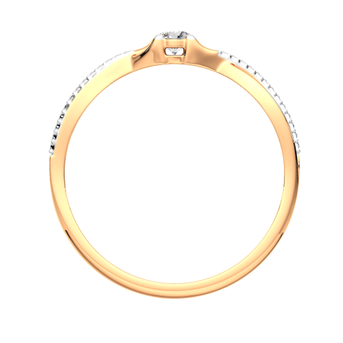 Кольцо из розового золота с фианитом 210869.9K.R фото 4
