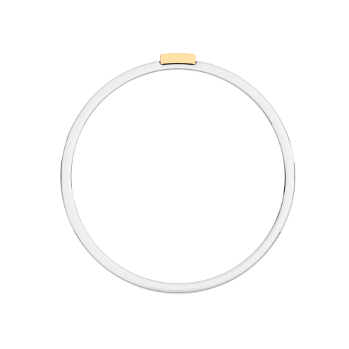 Кольцо из комбинированного серебра с фианитом 0280018.G14K.ZZ фото 4
