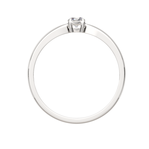 Кольцо помолвочное из белого золота с бриллиантом 2D00257.14K.W.ZZ фото 4