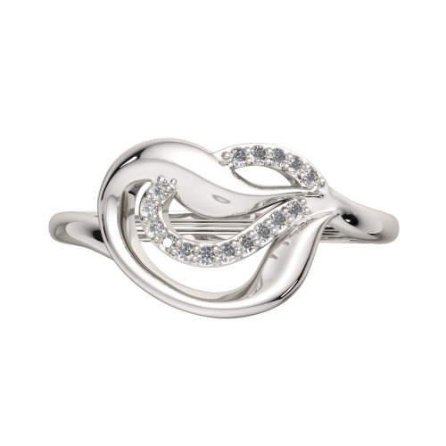 Кольцо из серебра с фианитом 0210251 фото 3