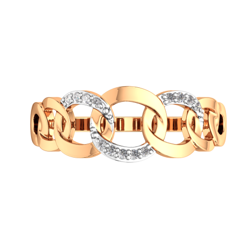 Кольцо из розового золота с фианитом 2101240.14K.R фото 3