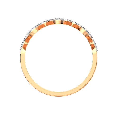Кольцо из розового золота с фианитом 2101265.14K.R фото 4