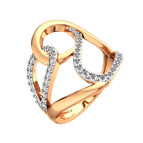 Кольцо из розового золота с фианитом 2101050.9K.R.ZZ фото 2