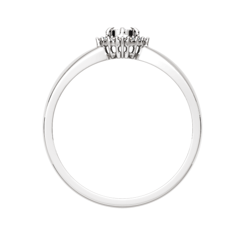 Кольцо из белого золота с бриллиантом 2D00232.14K.W фото 4