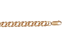 Браслет из розового золота (плетение Ромб) 612076ГПГ.100.14K.R