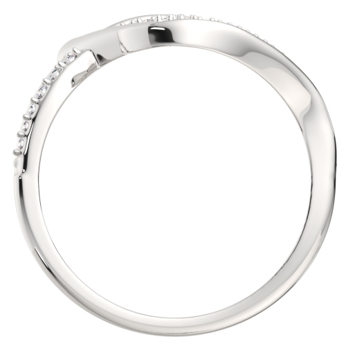 Кольцо из серебра с фианитом 0210253 фото 4
