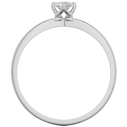 Кольцо помолвочное из белого золота с бриллиантом 2D00142.14K.W фото 3