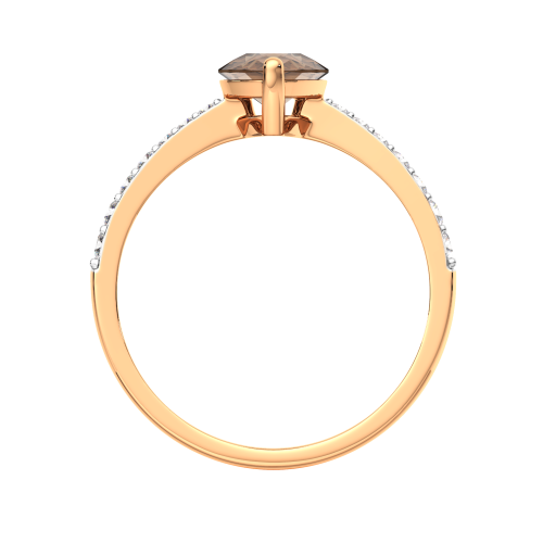 Кольцо из розового золота с раухтопазом 2S9032.14K.R фото 4