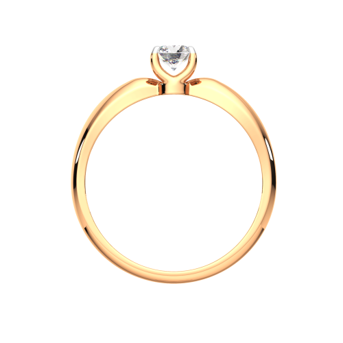 Кольцо помолвочное из розового золота с фианитом 2101098.14K.R.ZZ фото 4