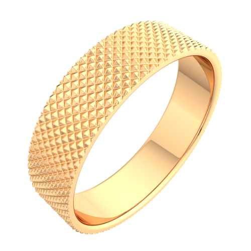 Кольцо обручальное из розового золота 1450122.14K.R фото 2
