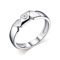 Кольцо из серебра с бриллиантом 01-2436/00МБ-00