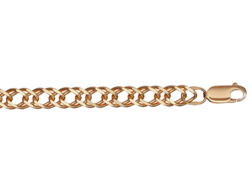 Цепь из розового золота  (плетение Ромб) 512076ГПГ.100.14K.R