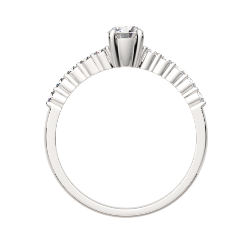 Кольцо из белого золота с бриллиантом 2D00370.14K.W фото 4