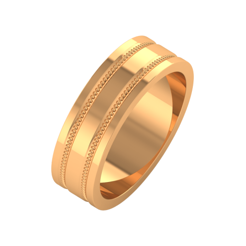 Кольцо обручальное из розового золота 146069