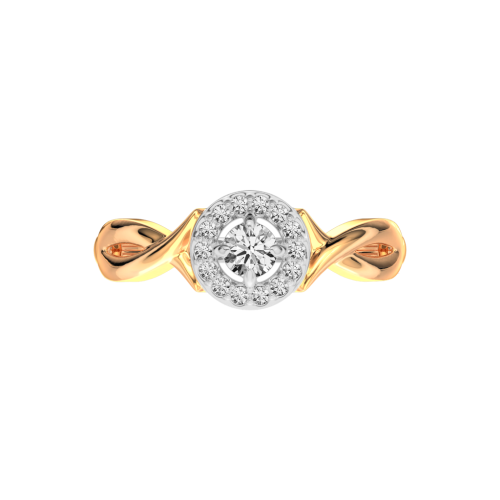 Кольцо из розового золота с фианитом 2101087.14K.R.ZZ фото 2