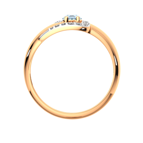 Кольцо из розового золота с топазом 2S40145.14K.R фото 4