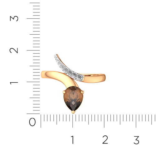 Кольцо из розового золота с бриллиантом 2D90172.14K.R фото 5