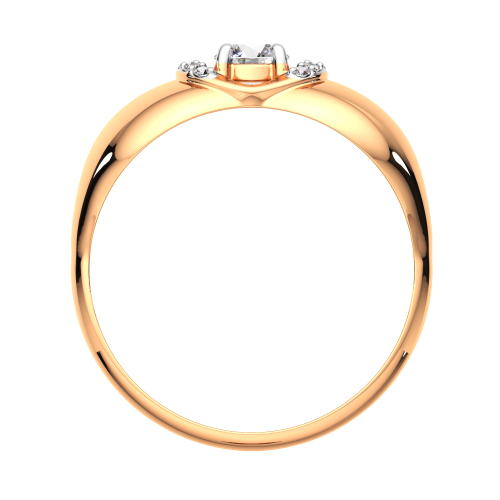 Кольцо из розового золота с фианитом 210705.14K.R фото 4