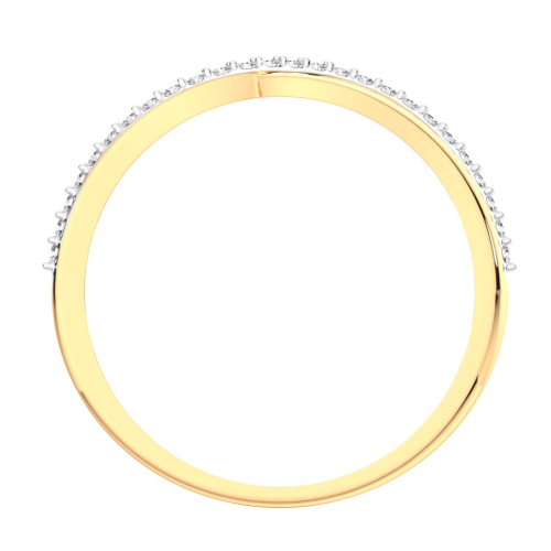 Кольцо из розового золота с фианитом 210833.14K.R фото 3