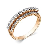 Кольцо из розового золота с бриллиантом 15479-100