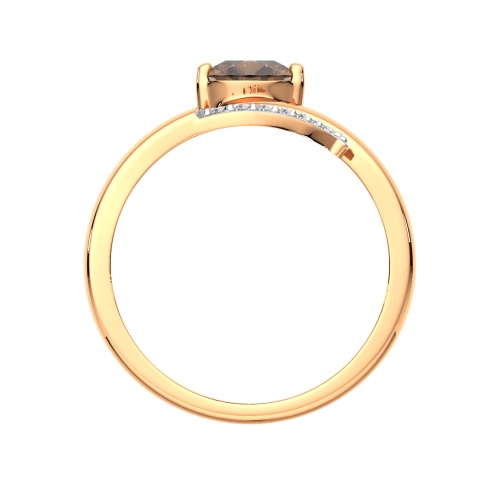 Кольцо из розового золота с бриллиантом 2D90172.14K.R фото 4