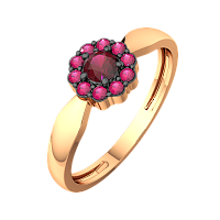 Кольцо из розового золота с рубином 2P3034.14K.R