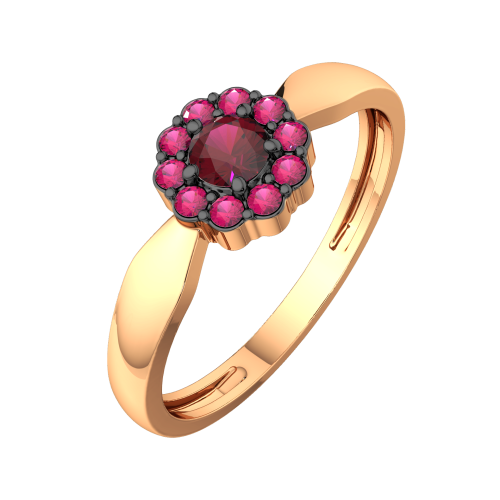 Кольцо из розового золота с рубином 2P3034.14K.R