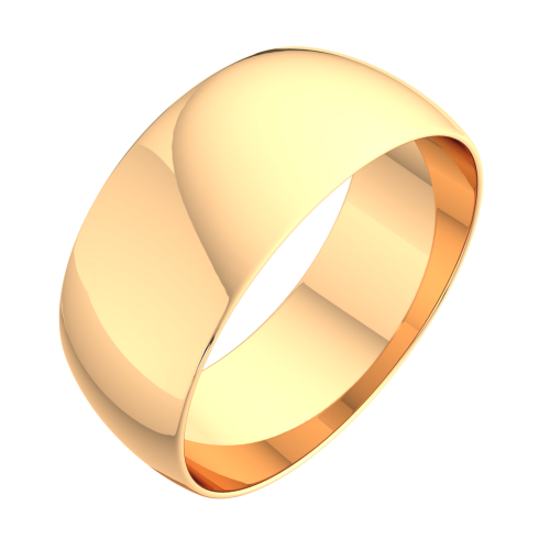 Кольцо обручальное из розового золота 108015.14K.R фото 2