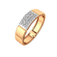 Кольцо из розового золота с бриллиантом 2D00436.14K.R.ZZ