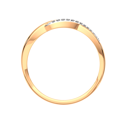 Кольцо из розового золота с фианитом 2101162.9K.R фото 4