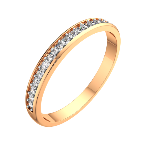 Кольцо из розового золота с бриллиантом 2D00281.14K.R фото 2