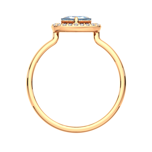 Кольцо из розового золота с топазом 2S40128.9K.R фото 4