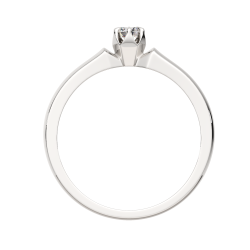 Кольцо помолвочное из белого золота с бриллиантом 2D00276.14K.W.ZZ фото 4