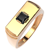 Кольцо из розового золота с фианитом 210743.14K.R