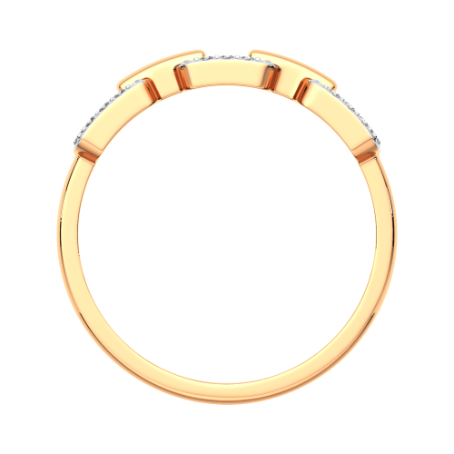 Кольцо из розового золота с бриллиантом 2D00474.14K.R фото 4