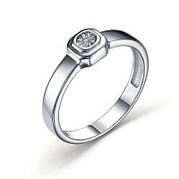 Кольцо из серебра с бриллиантом 01-3241/000Б-00