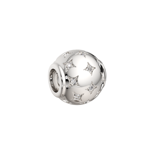 Подвеска-шарм из серебра с фианитами 0440095 фото 3