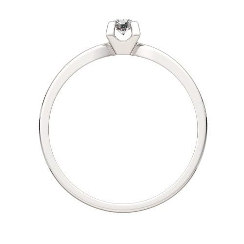 Кольцо помолвочное из белого золота с бриллиантом 2D00258.14K.W фото 4
