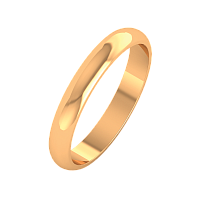 Кольцо обручальное из розового золота 103004